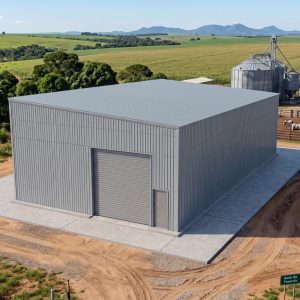 Kit de galpão metálico pré-moldado 10x25 metros, sem fechamento lateral